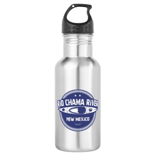 Rio Chama River New Mexico Kayaking Stainless Steel Water Bottle