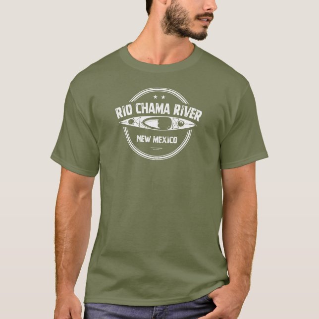 Rio Chama River New Mexico Kayaking T-Shirt (Front)