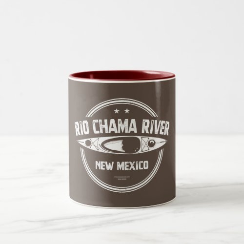 Rio Chama River New Mexico Kayaking Two_Tone Coffee Mug