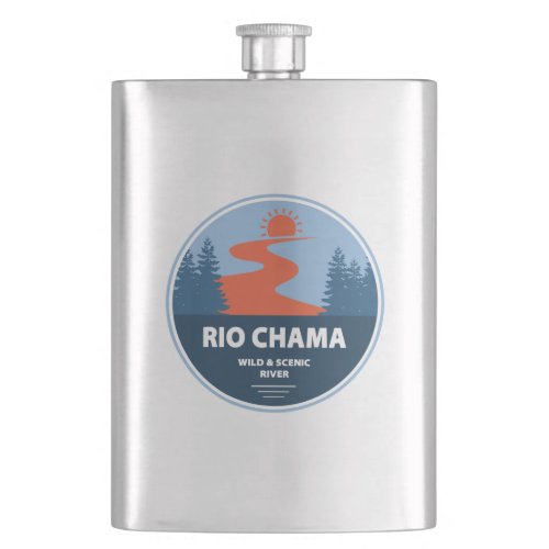 Rio Chama Wild and Scenic River New Mexico Flask