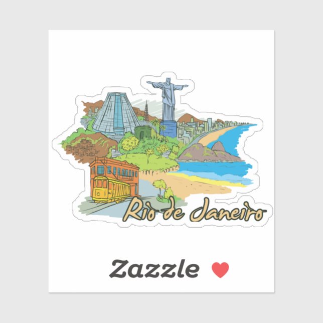 rio de daneiro City Sticker (Sheet)