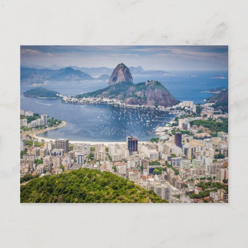Rio de Janeiro aerial view Postcard