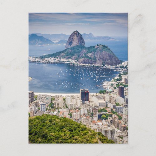 Rio de Janeiro aerial view Postcard