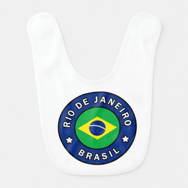 Rio de Janeiro Brasil Baby Bib (Front)