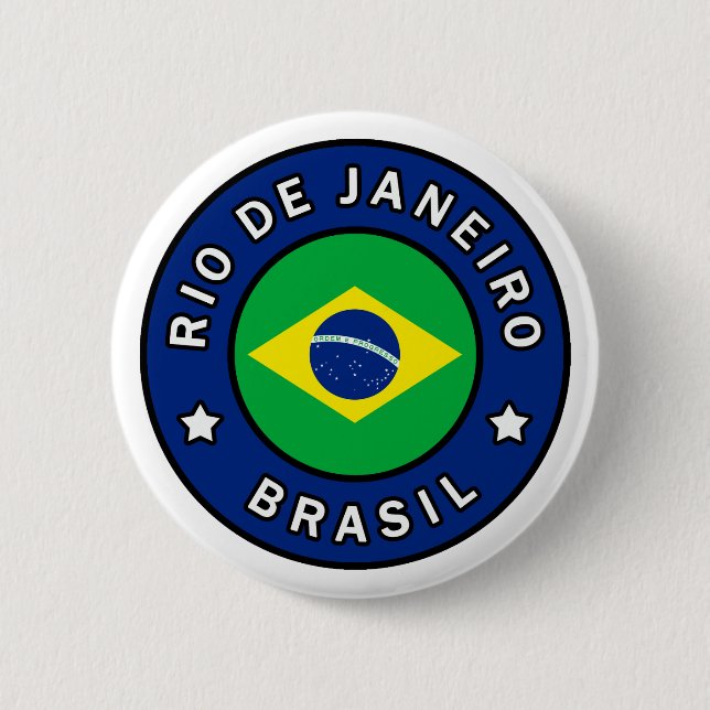 Rio de Janeiro Brasil Button (Front)