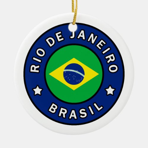 Rio de Janeiro Brasil Ceramic Ornament