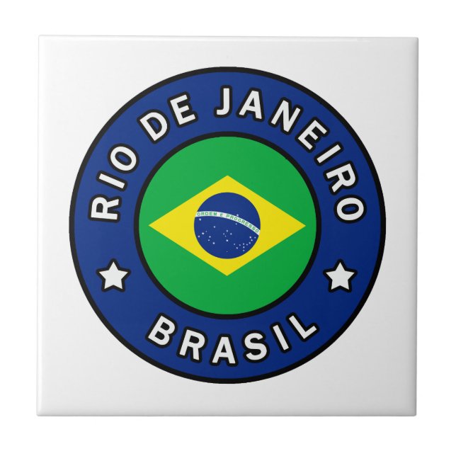 Rio de Janeiro Brasil Ceramic Tile (Front)