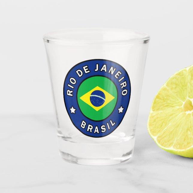 Rio de Janeiro Brasil Shot Glass (Front)
