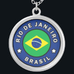 Rio de Janeiro Brasil Silver Plated Necklace<br><div class="desc">Rio de Janeiro Brasil</div>