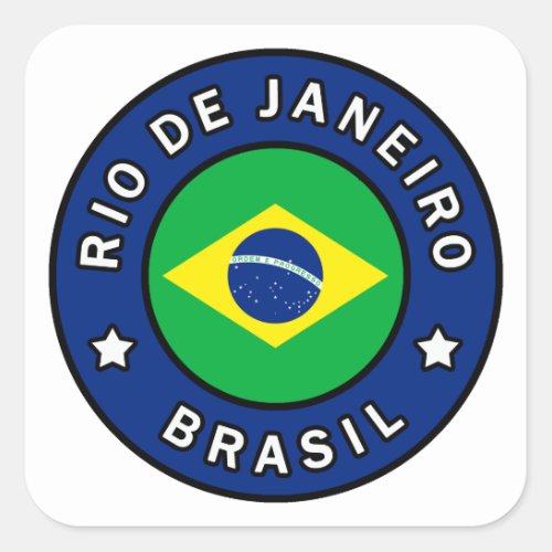 Rio de Janeiro Brasil Square Sticker