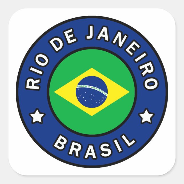 Rio de Janeiro Brasil Square Sticker (Front)