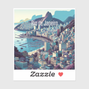 Rio De Janeiro Brazil 3 Inch Vinyl Sticker
