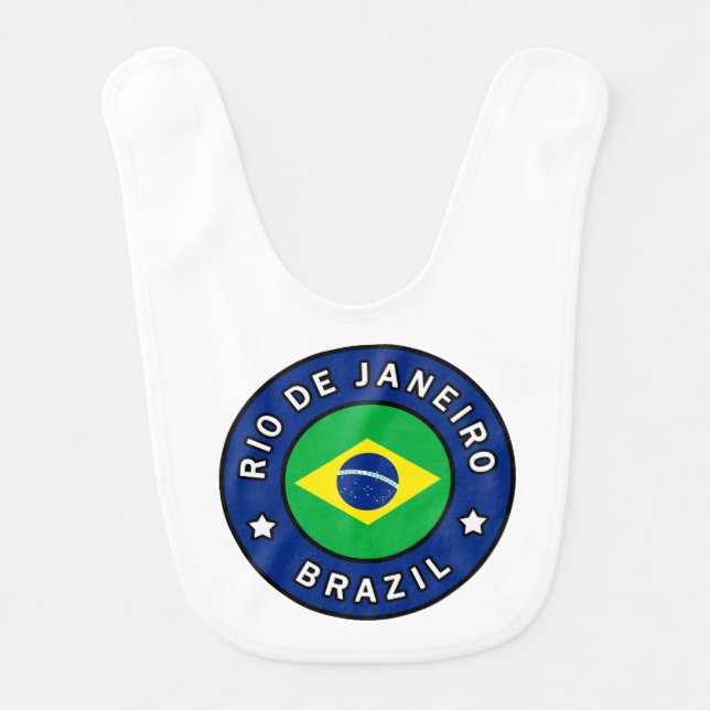 Rio de Janeiro Brazil Baby Bib (Front)
