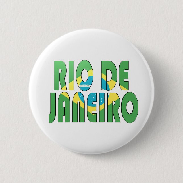 Rio de Janeiro, Brazil Button (Front)