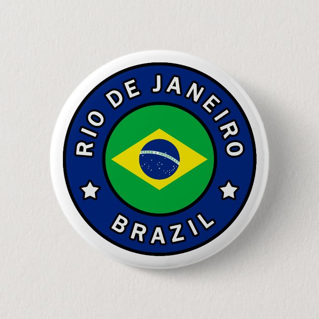 Rio de Janeiro Brazil Button (Front)