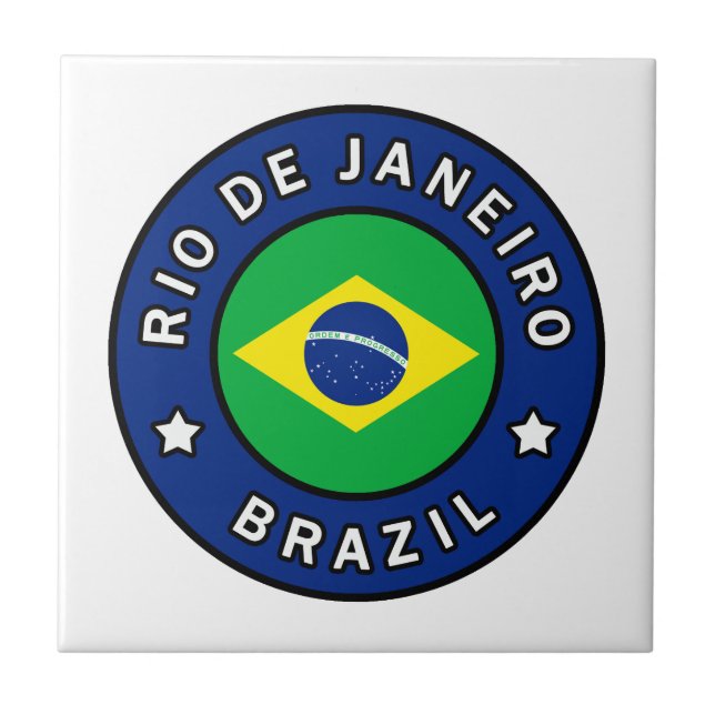 Rio de Janeiro Brazil Ceramic Tile (Front)