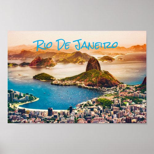 Rio de Janeiro Brazil City Poster