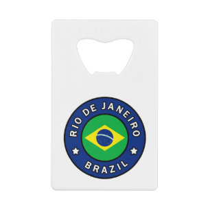 Rio de Janeiro Brazil Credit Card Bottle Opener