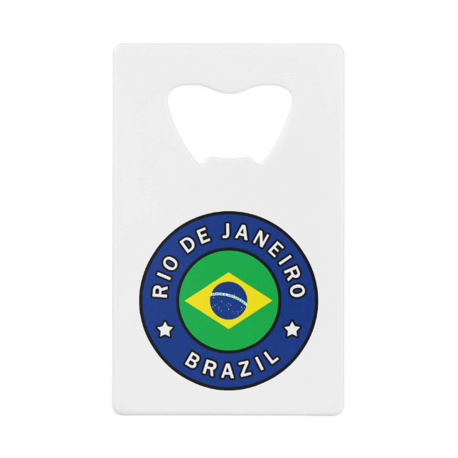 Rio de Janeiro Brazil Credit Card Bottle Opener (Front)