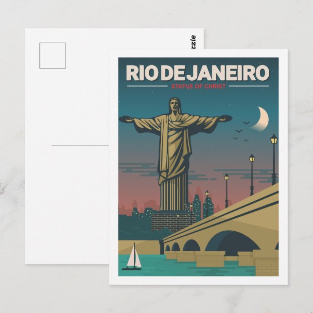 Rio de Janeiro Brazil Damascus Famous Travel Place Postcard (Front/Back)
