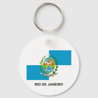 Rio de Janeiro, Brazil Flag Keychain