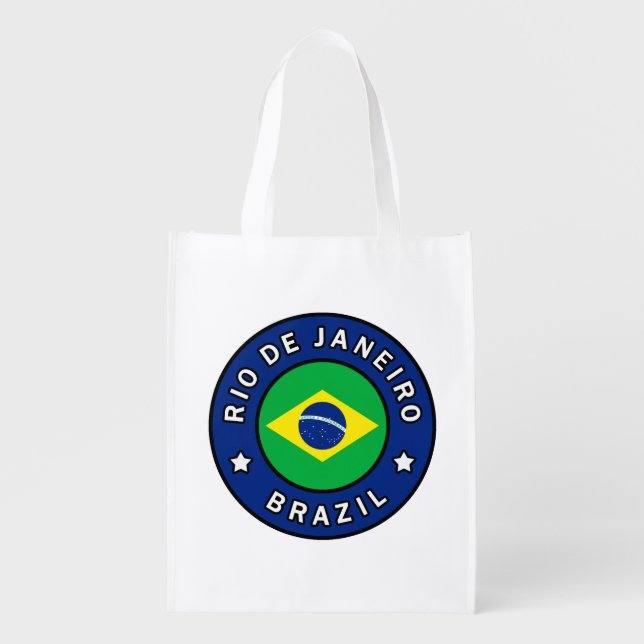 Rio de Janeiro Brazil Grocery Bag (Front)