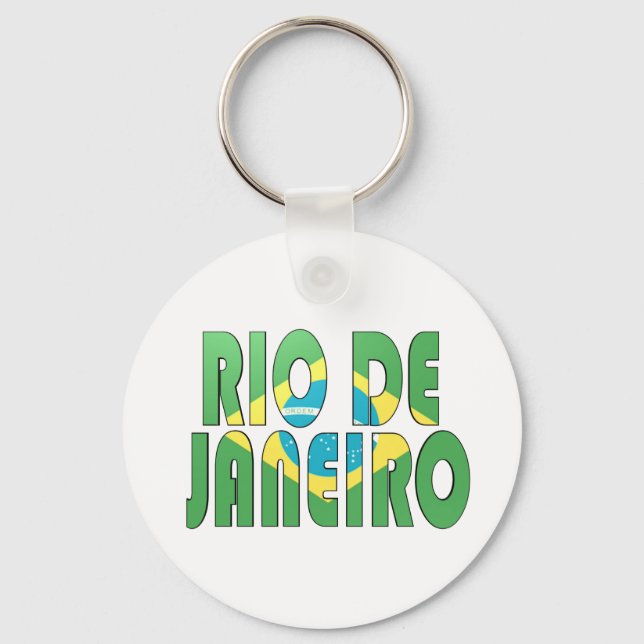 Rio de Janeiro, Brazil Keychain (Front)