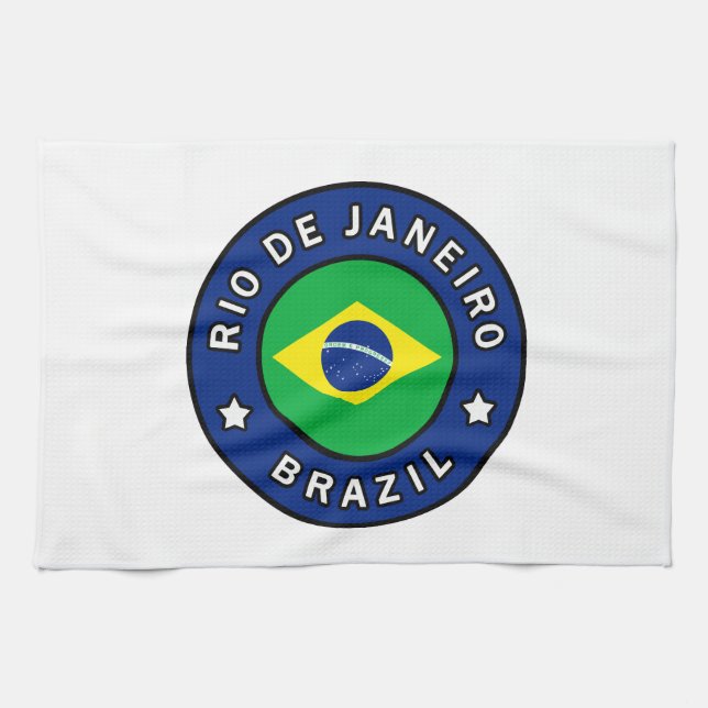 Rio de Janeiro Brazil Kitchen Towel (Horizontal)