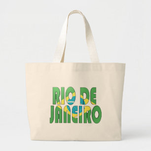 Rio de Janeiro, Brazil Large Tote Bag