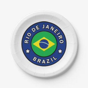 Rio de Janeiro Brazil Paper Plates