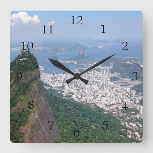 Rio de Janeiro Brazil Photo Designed Acrylic Square Wall Clock