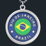 Rio de Janeiro Brazil Silver Plated Necklace<br><div class="desc">Rio de Janeiro Brazil</div>