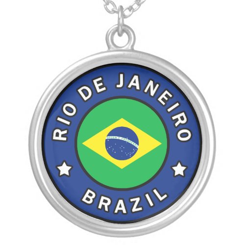 Rio de Janeiro Brazil Silver Plated Necklace