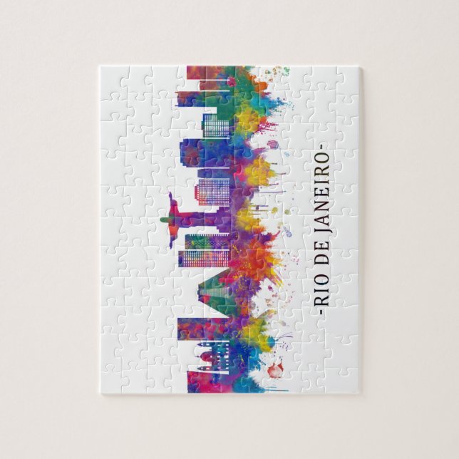 Rio de Janeiro Brazil Skyline Jigsaw Puzzle (Vertical)