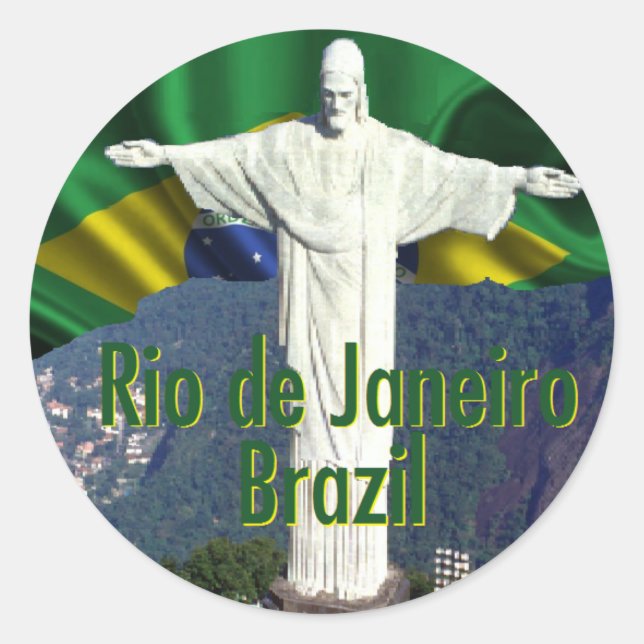 Rio de Janeiro Brazil Sticker (Front)