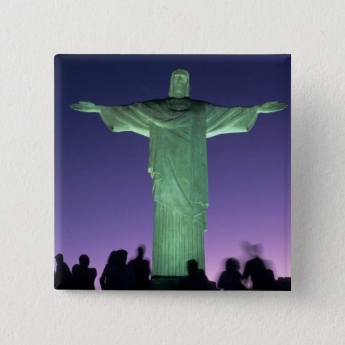 Rio de Janeiro Brazil the Christ Statue on Button