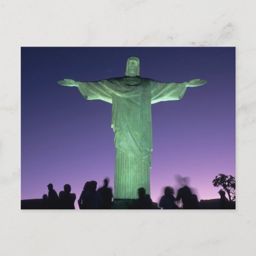 Rio de Janeiro Brazil the Christ Statue on Postcard