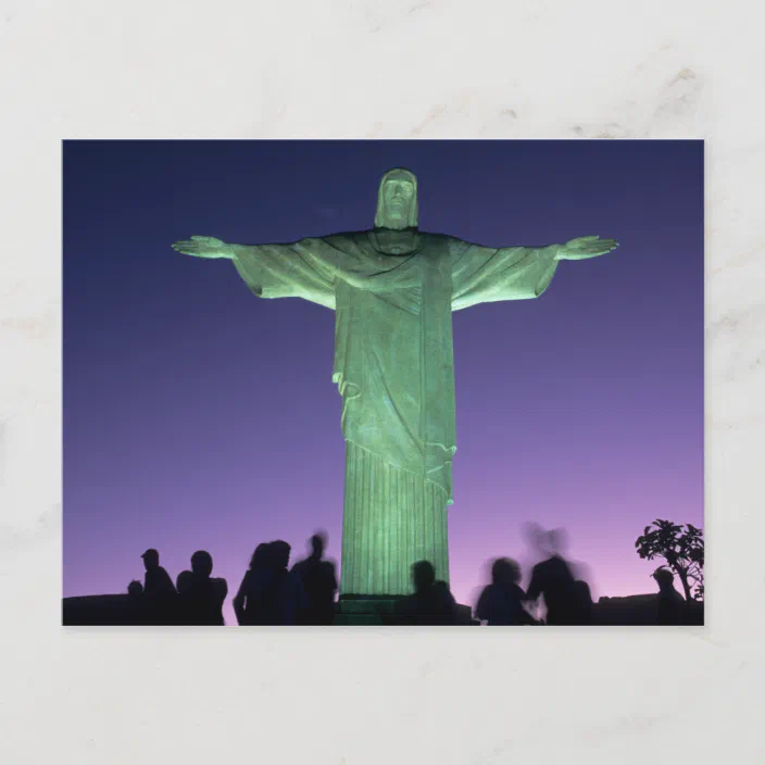 Rio De Janeiro Brazil The Christ Statue On Postcard Zazzle Com