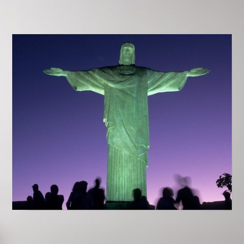 Rio de Janeiro Brazil the Christ Statue on Poster