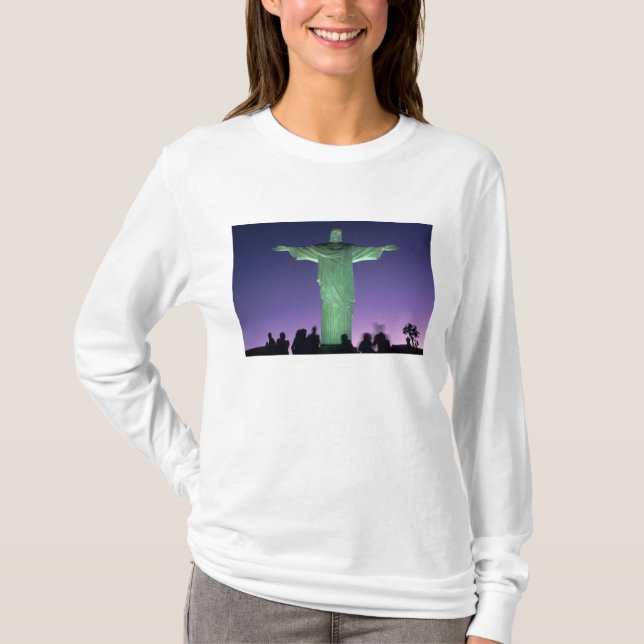 Rio de Janeiro, Brazil. the Christ Statue on T-Shirt (Front)