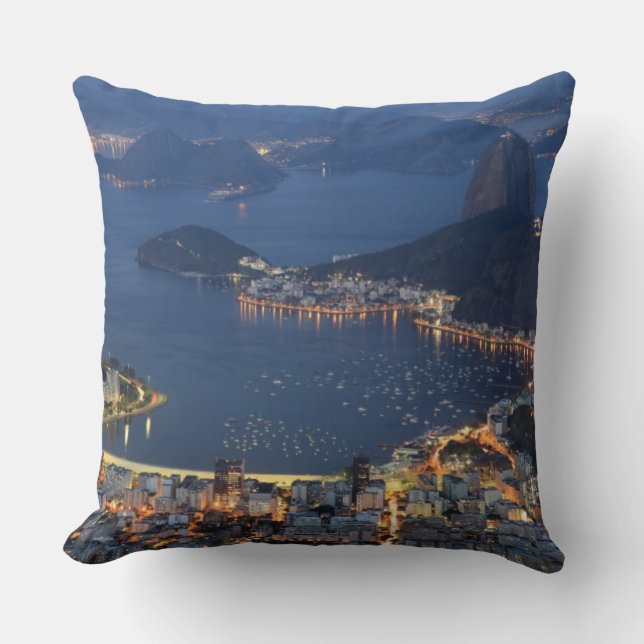 Rio de Janeiro, Brazil Throw Pillow (Front)