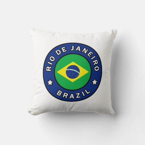 Rio de Janeiro Brazil Throw Pillow