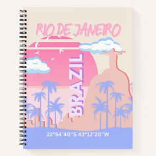 Rio de Janeiro Brazil Travel Art Notebook