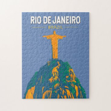 Rio De Janeiro Brazil Travel Art Vintage Jigsaw Puzzle Rio De Janeiro Brazil Travel Art Vintage Jigsaw Puzzle
