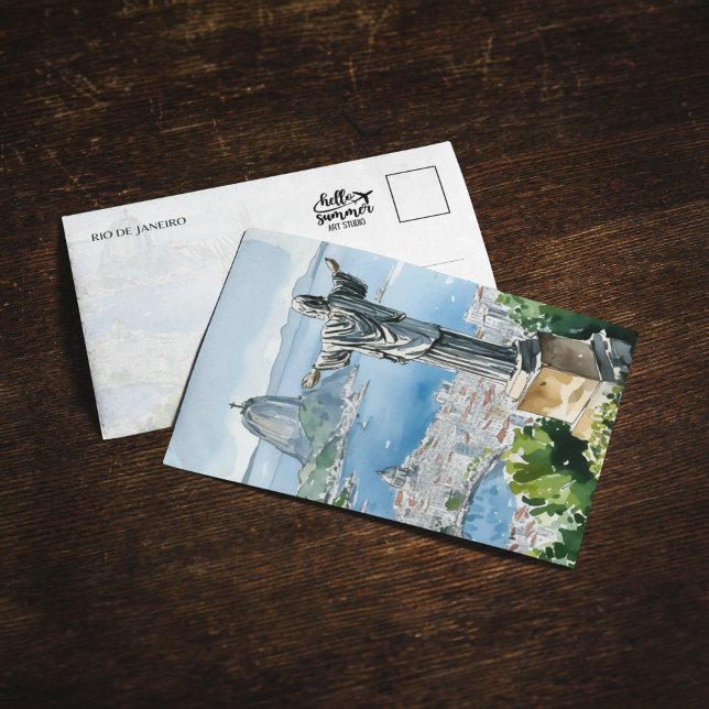 Rio de Janeiro Brazil Watercolor Invitation (Creator Uploaded)