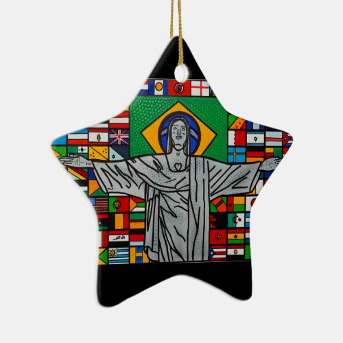 Rio de janeiro ceramic ornament