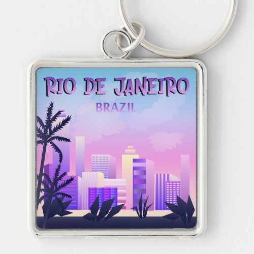 Rio De Janeiro City Sign Keychain