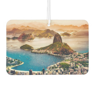 Rio de Janeiro cityscape photo Air Freshener
