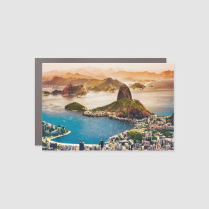 Rio de Janeiro cityscape photo Car Magnet