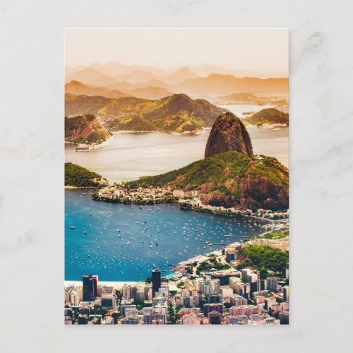 Rio De Janeiro Cityscape View Postcard